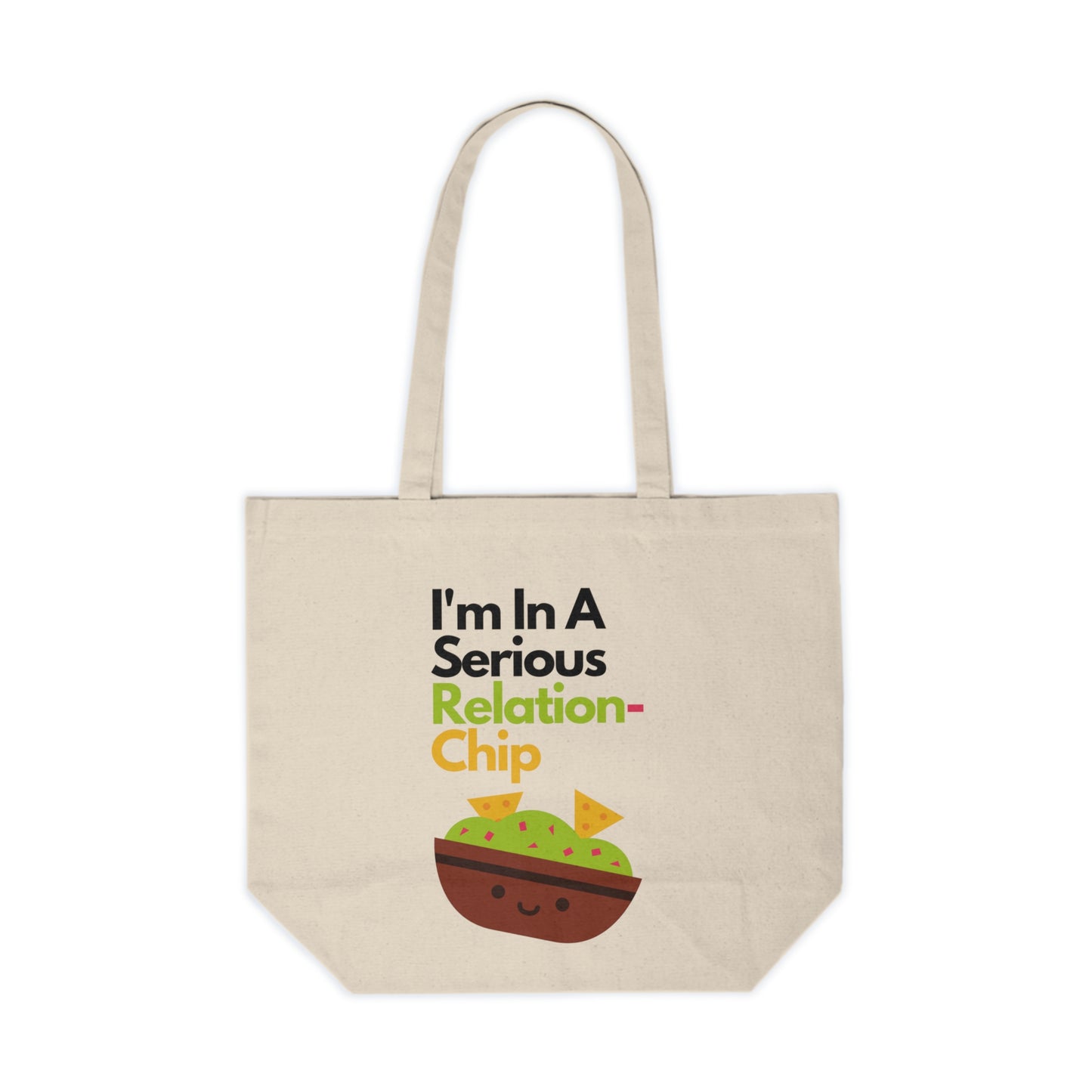 "Serious Relation-Chip" Canvas Tote
