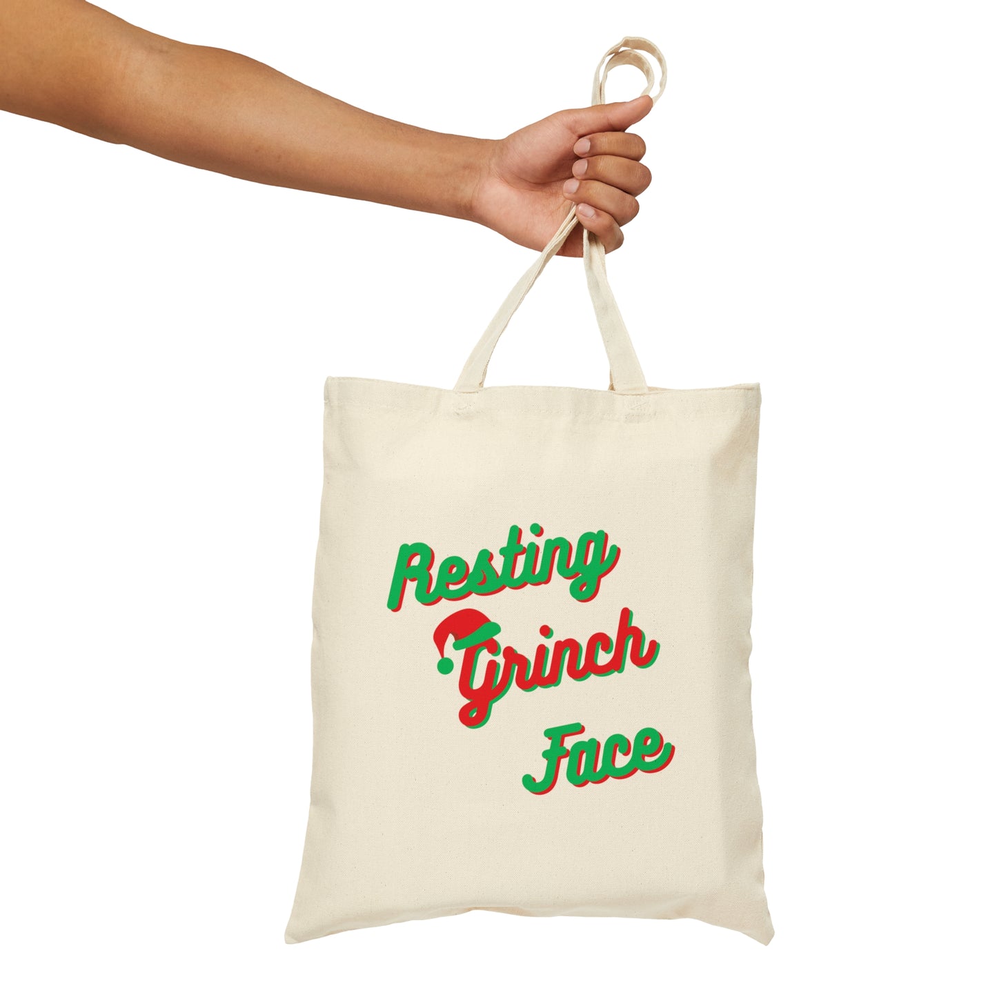 Resting Grinch Face Tote