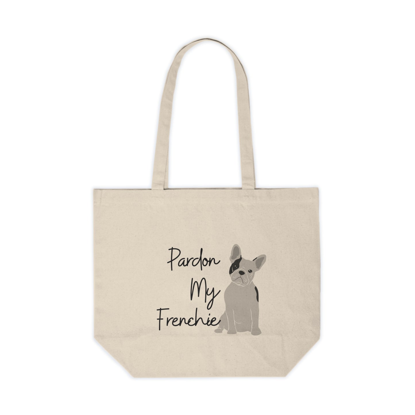 "Pardon My Frenchie" Canvas Tote