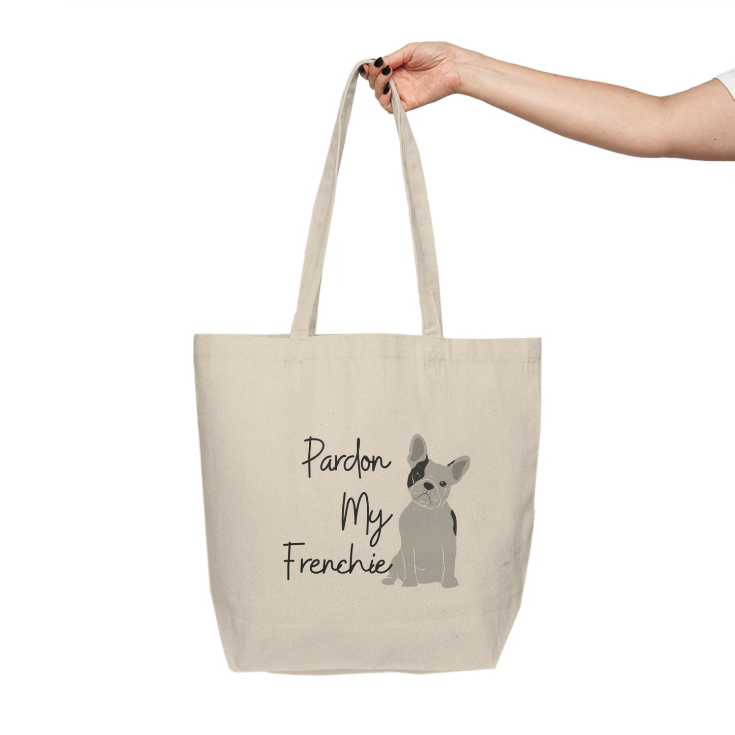 "Pardon My Frenchie" Canvas Tote