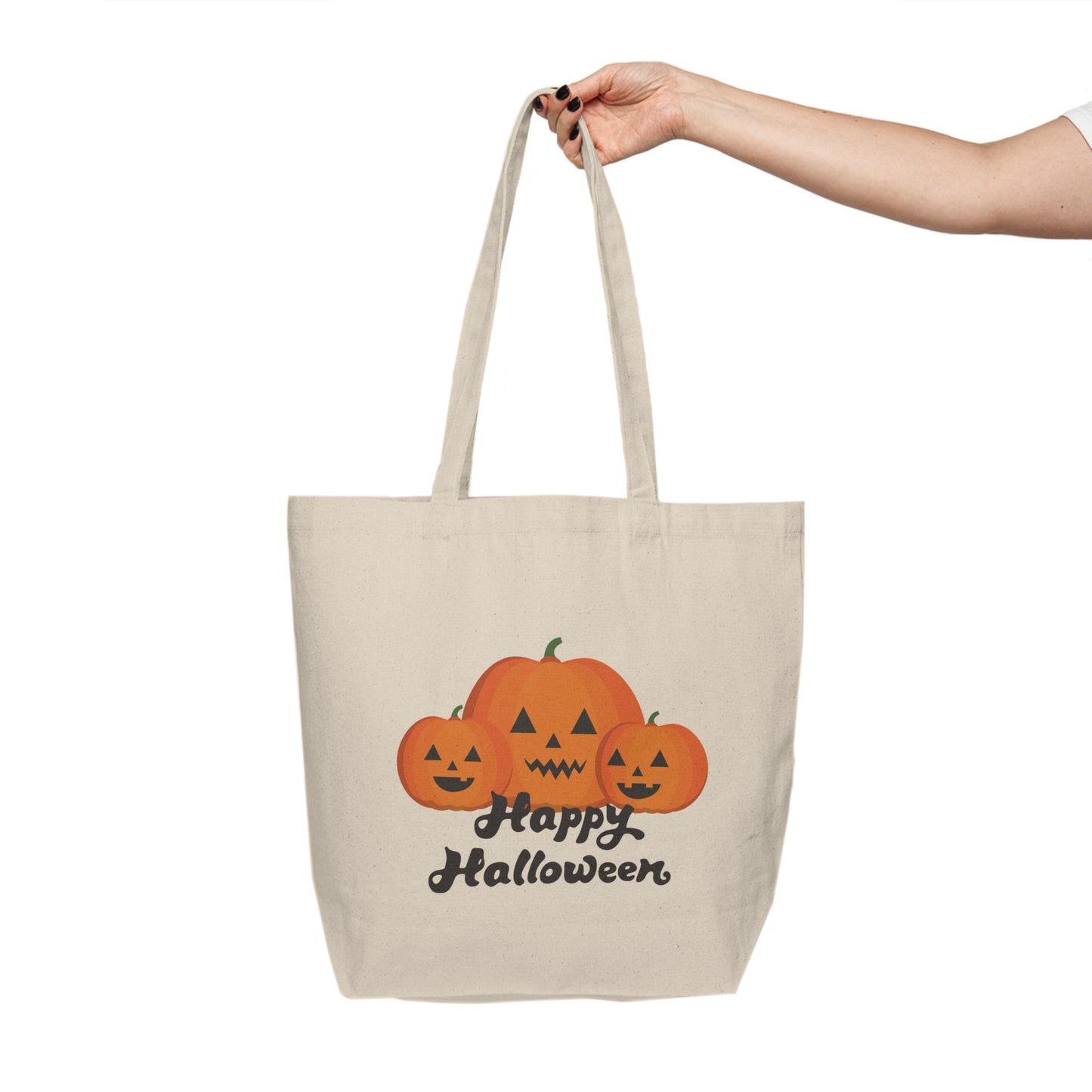 "Happy Halloween" Canvas Tote