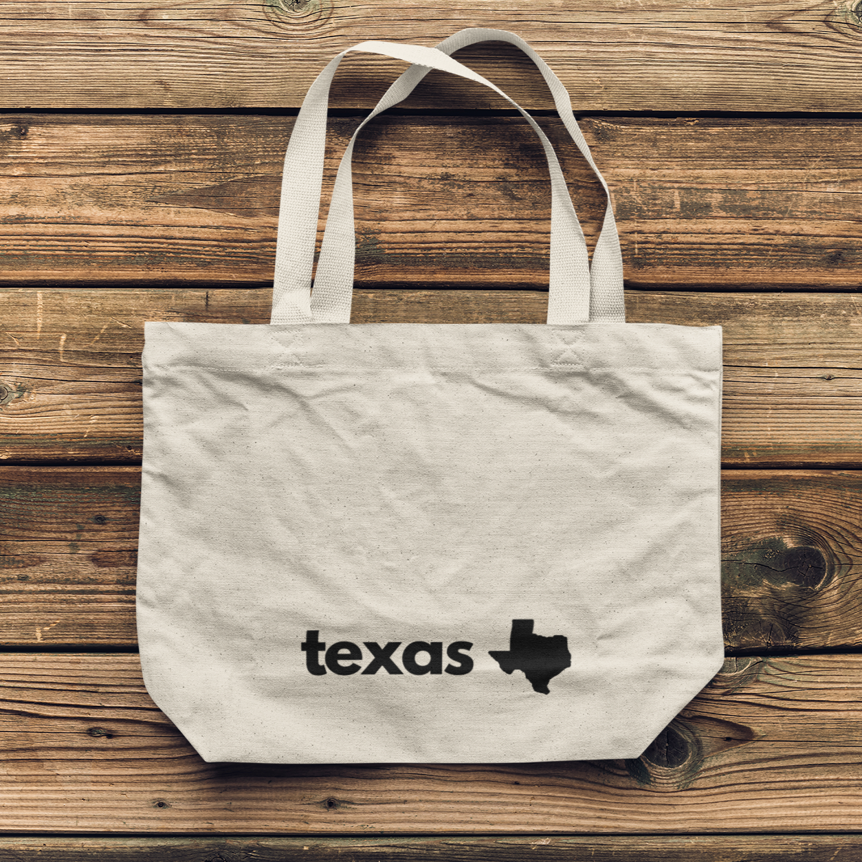 "texas" Canvas Tote