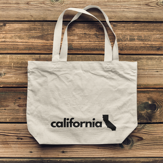 "california" Canvas Tote