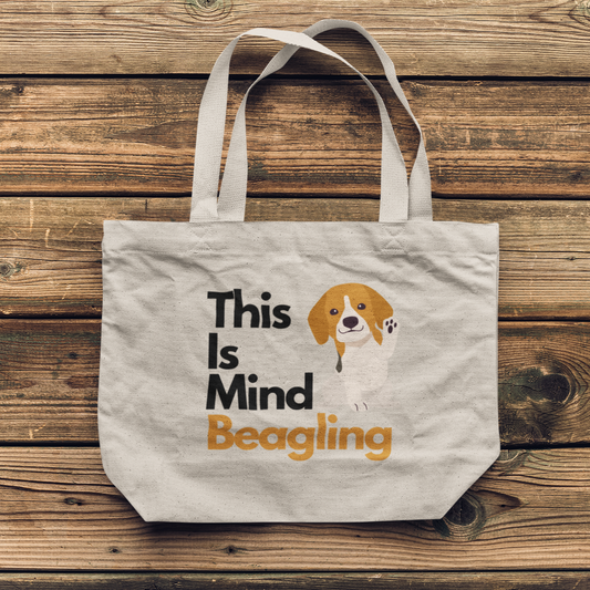 "This Is Mind Beagling" Canvas Tote