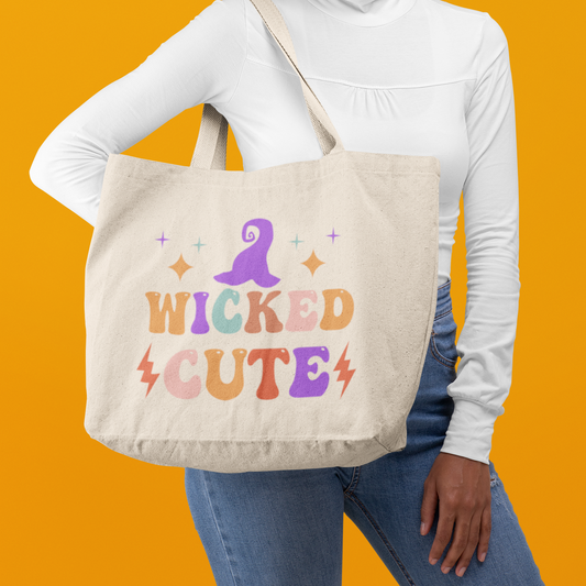 "Wicked Cute" Canvas Tote