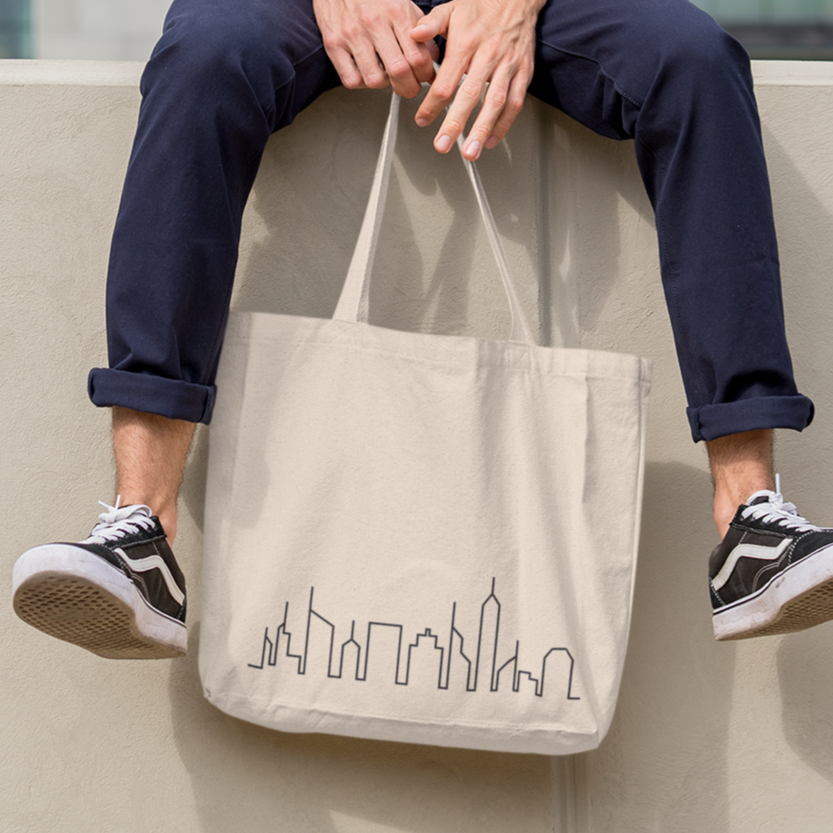 “City Life” Canvas Tote