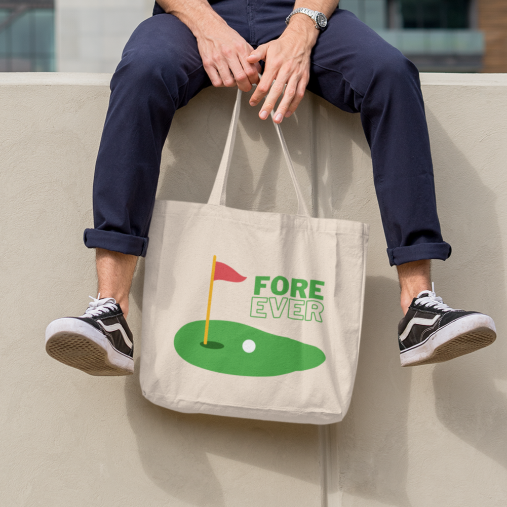 "Fore Ever" Canvas Tote