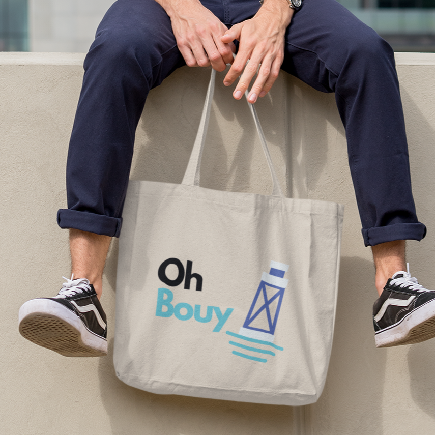 “Oh Bouy” Canvas Tote